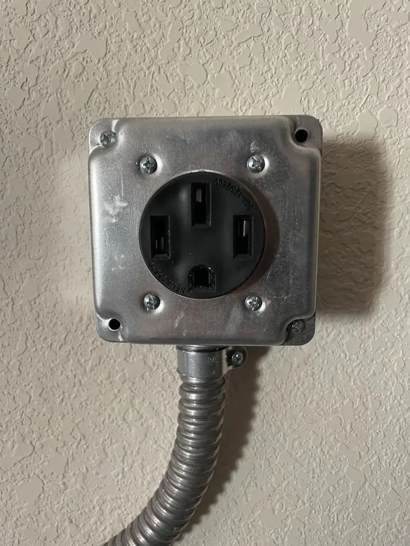 NEMA 14-50 outlet installed for Electrical Panel Upgrade in Sausalito