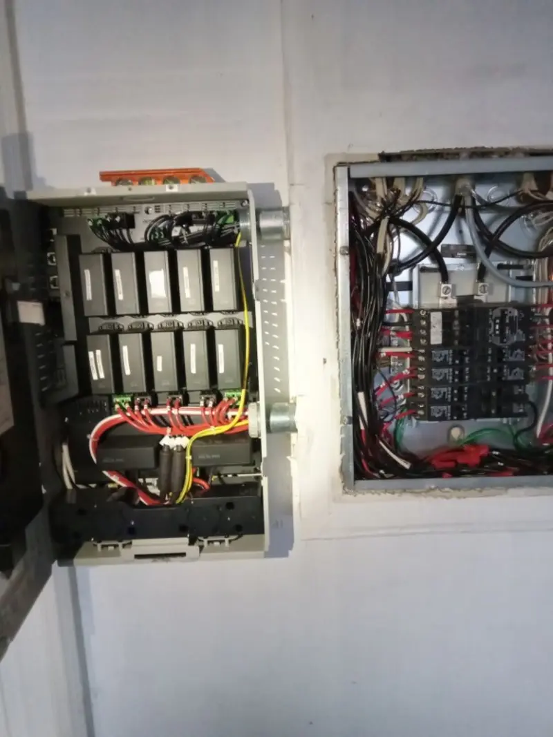 Electrical panel upgrade completed for Security Camera Wiring in Sausalito